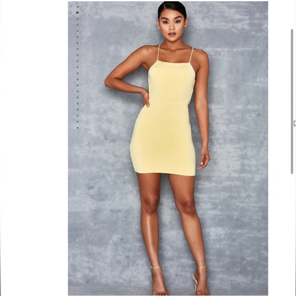 Mistress Rocks, 'Danger Zone' Sherbet Lemon Mini Dress, Size L